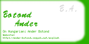 botond ander business card